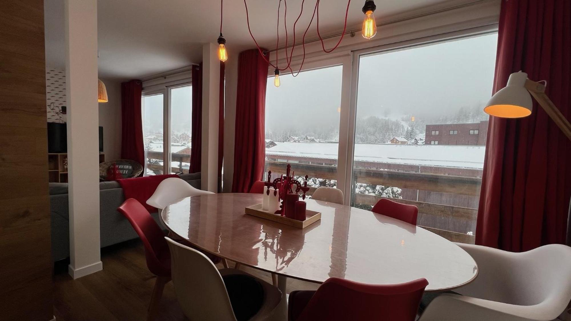 Rouge Canneberge -8 Personnes- 84M2 Vue Degagee Setaz Valloire Zewnętrze zdjęcie